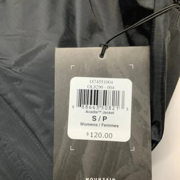 NEW MOUNTAIN HARDWEAR Women's Jacket Acadia Hooded Full Zip Size S Black - Picture 5 of 7
